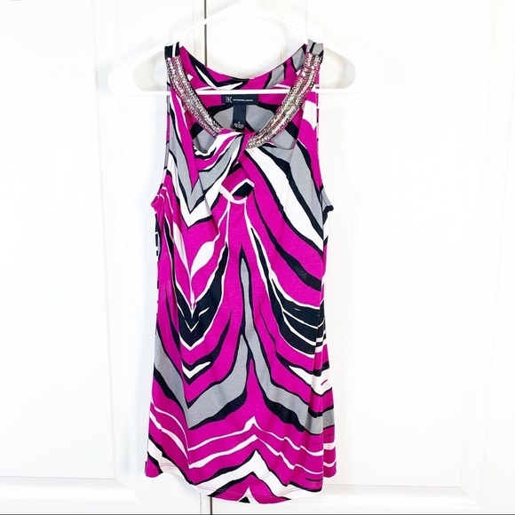 3/$30 INC Embellished Women's‎ Halter Top Size Small - Picture 1 of 11